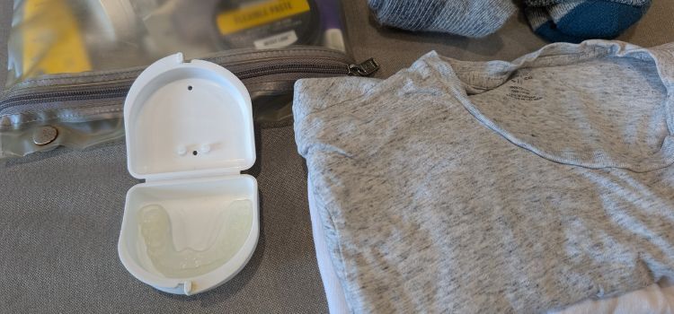 An image of a night guard prepped for travel.